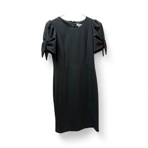 Calvin Klein Black Mini Dress with Puff Sleeves